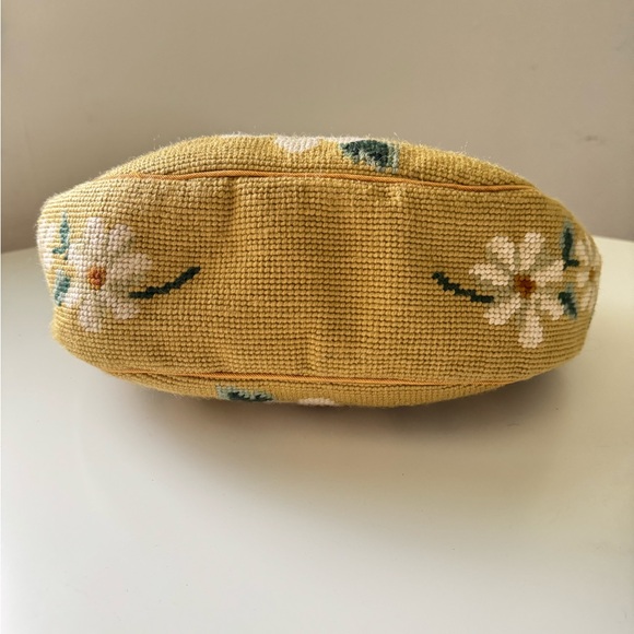 Needlepoint Yellow Handbag - Picture 4 of 5